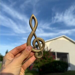 ✨Vintage Brass Treble Cleft✨